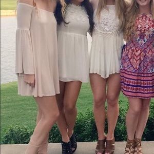 White Floral H&M shortie Dress